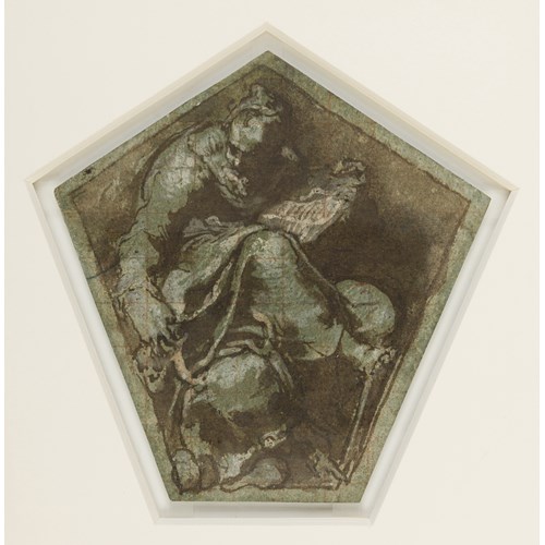 Design for a Pendentive with Saint Luke